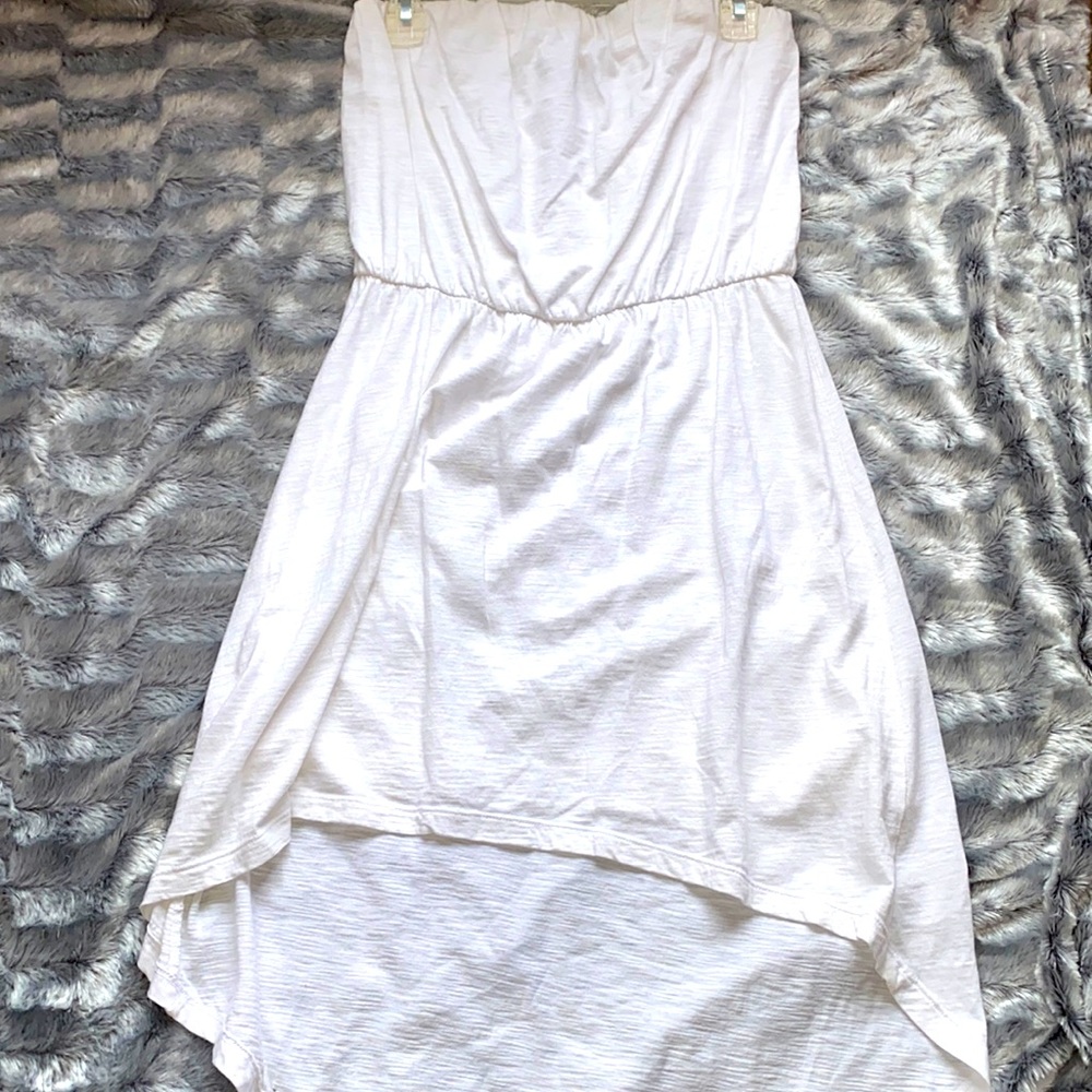 Womens White Strapless Dress 👗